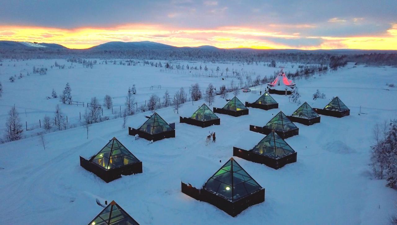 Aurora Pyramid Glass Igloos Köngäs Exterior foto